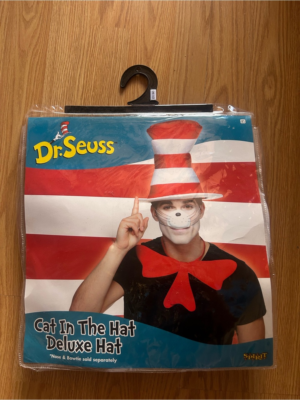 One Size Over 14 Years Dr. Seuss Cat in the Hat Red White Costume Hat New Spirit